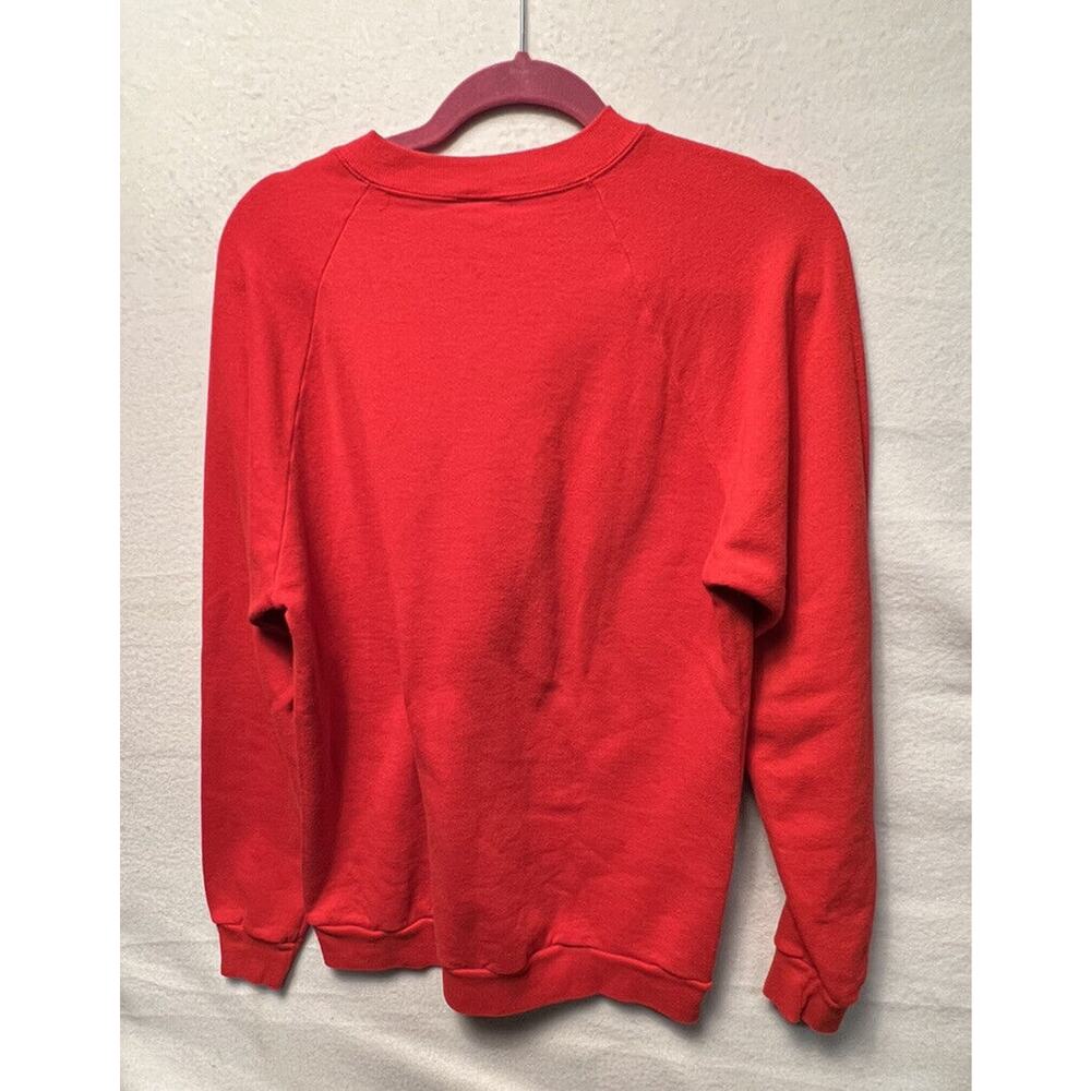 Vintage Jerzees by Russell Red Crewneck Sweatshirt Mens XL 46‎ Made In USA - Picture 3 of 11